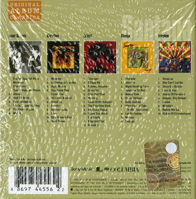 Santana Carlos - Original Album Classics (Box5Cd) Cd 0886974455622