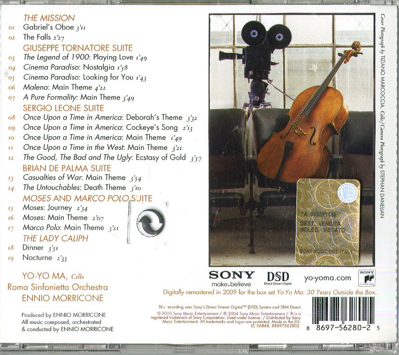 Yo Yo Ma - Yo-Yo Ma Plays Ennio Morricone Cd 0886975628025