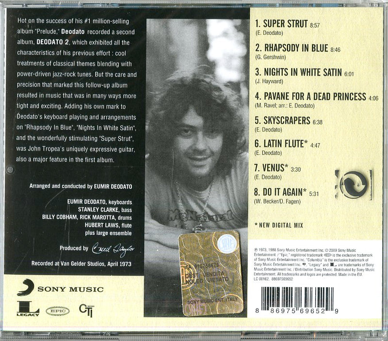 Deodato Eumir - Deodato 2 (Original Columbia Jazz C CD 0886975696529