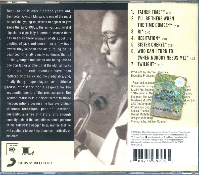 Marsalis Wynton - Wynton Marsalis (Original Columbia CD 0886975697625