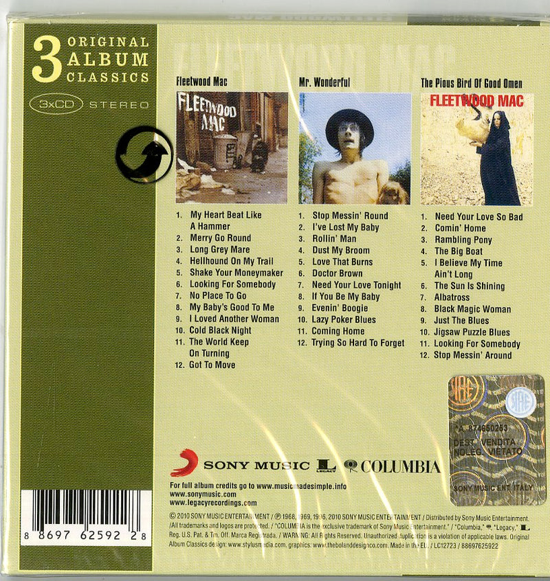 Fleetwood Mac - Original Album Classics (Box 3 Cd) Cd 0886976259228