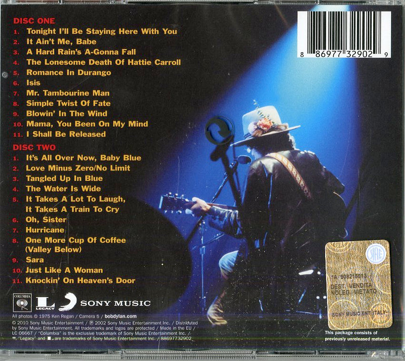 Dylan Bob - Live 1975 The Bootleg Series Vol.5 Cd 0886977329029