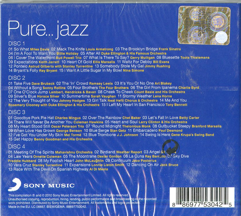 Compilation - Pure...Jazz (Box4Cd) CD 0886977530425