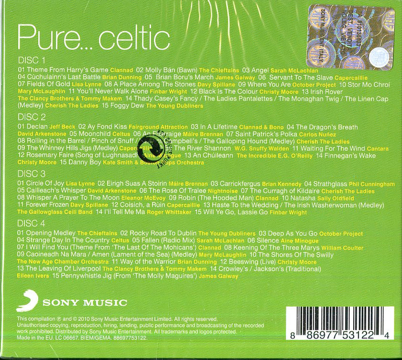 Compilation - Pure...Celtic (Box4Cd) Cd 0886977531224