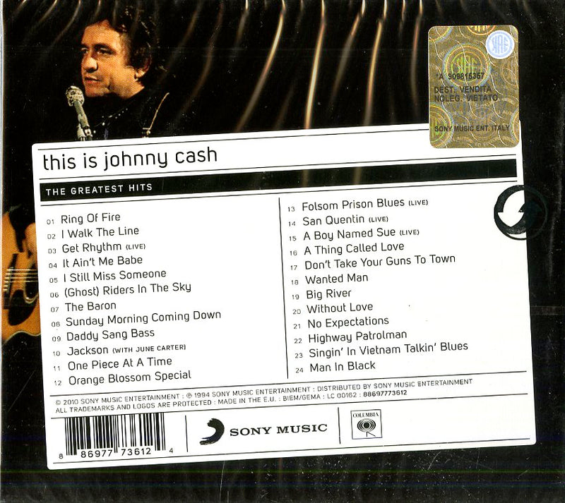 Cash Johnny - This Is (The Man In Black) Cd 0886977736124