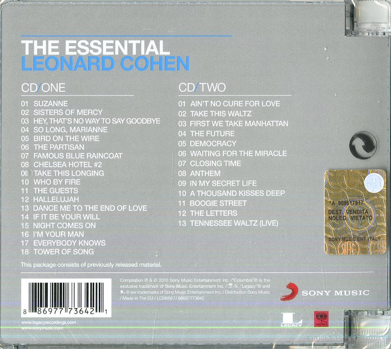 Cohen Leonard - The Essential (Superjewelbox) Cd 0886977736421