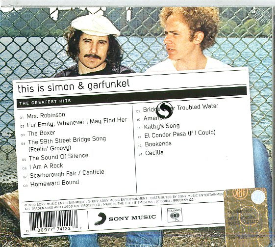 Simon & Garfunkel - This Is (Greatest Hits) Cd 0886977741227