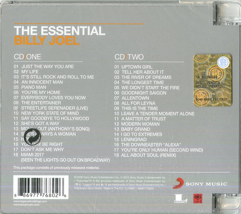 Joel Billy - The Essential Billy Joel Cd 0886977768026