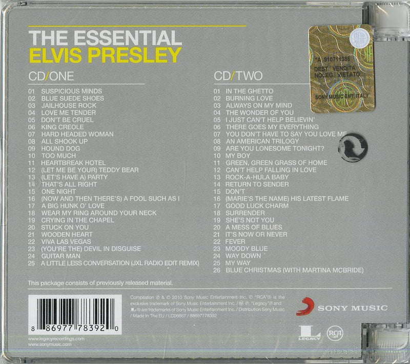 Presley Elvis - The Essential Series Elvis Presley Cd 0886977783920