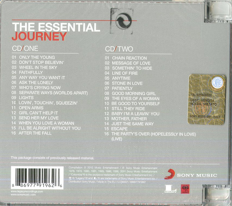 Journey - The Essential Journey Cd 0886977919626