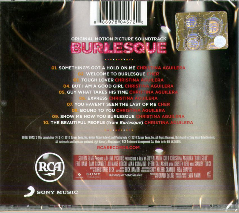 O. S. T. -Burlesque( Aguilera, Cher) - Burlesque Cd 0886978045720