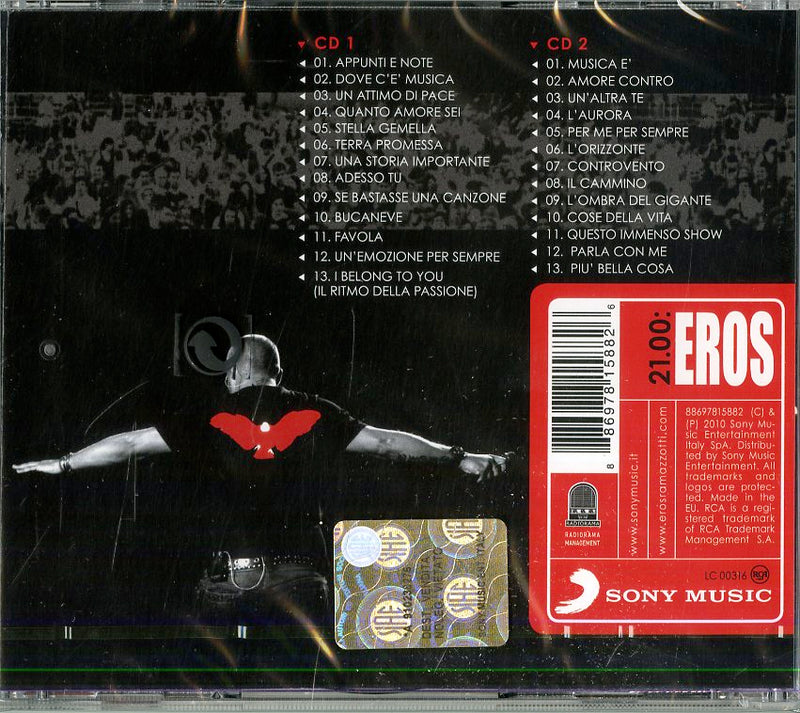 Ramazzotti Eros - 21.00:Eros Live World Tour 2009/20 Cd 0886978158826