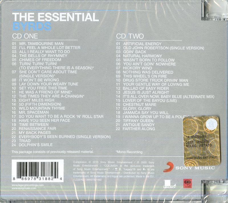 Byrds The - The Essential Byrds Cd 0886978318824