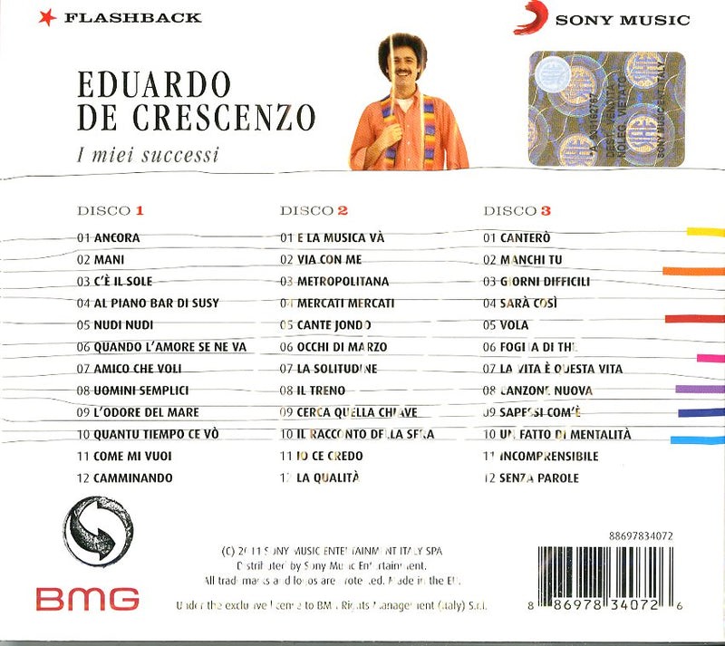 De Crescenzo Eduardo - I Miei Successi (Box 3 Cd) Cd 0886978340726