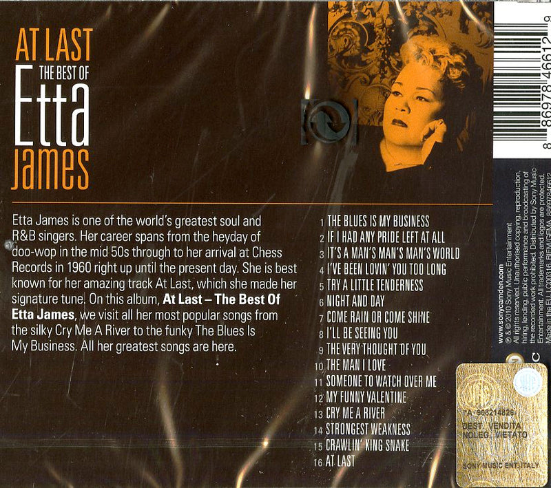 James Etta - At Last The Best Of CD 0886978466129