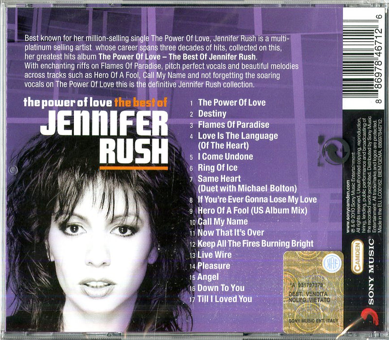 Rush Jennifer - The Power Of Love - The Best Of... Cd 0886978467126
