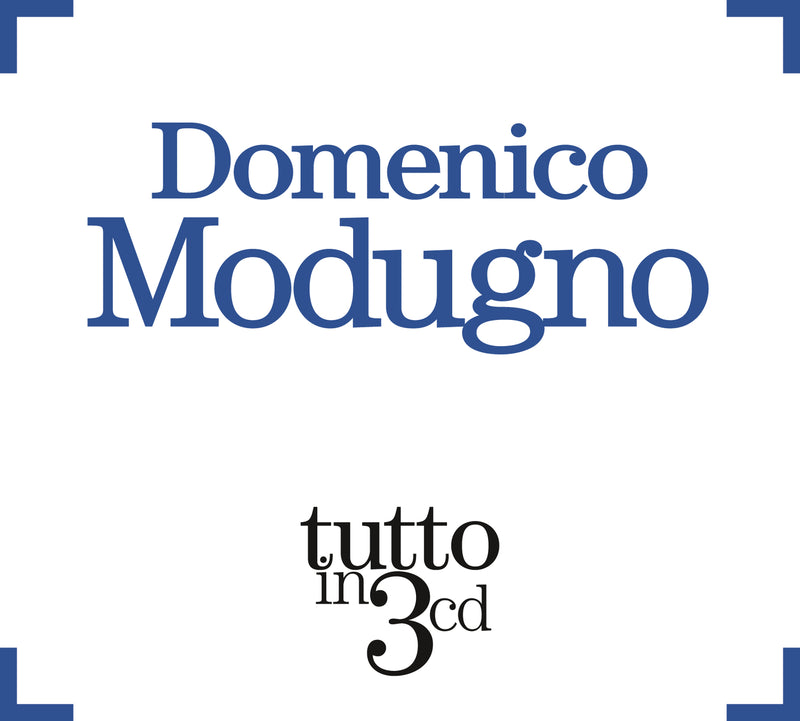 Modugno Domenico - Tutto In 3 Cd (Box) Cd 0886978678423