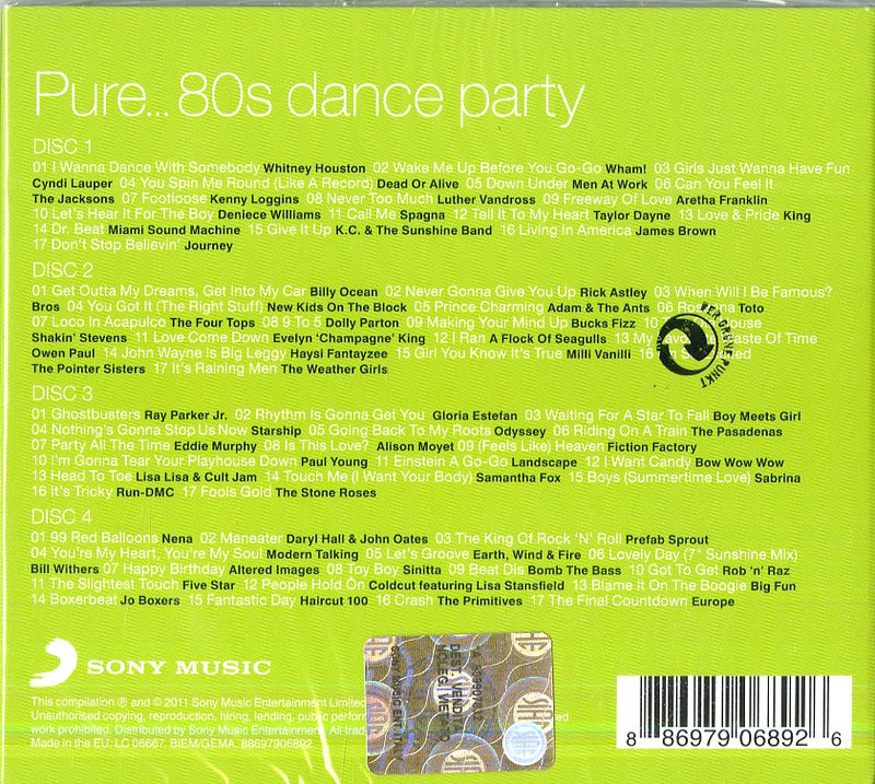 Compilation - Pure...80'S Dance Party (Box4Cd) Cd 0886979068926
