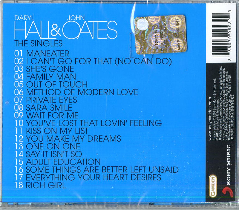 Hall Daryl & Oates John - The Singles Cd 0886979069329