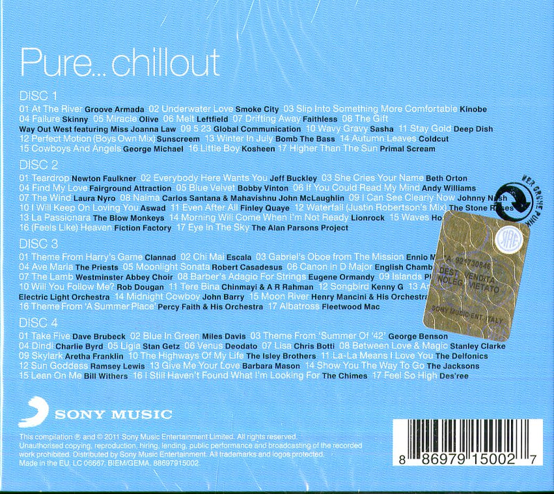 Compilation - Pure...Chillout (Box4Cd) Cd 0886979150027