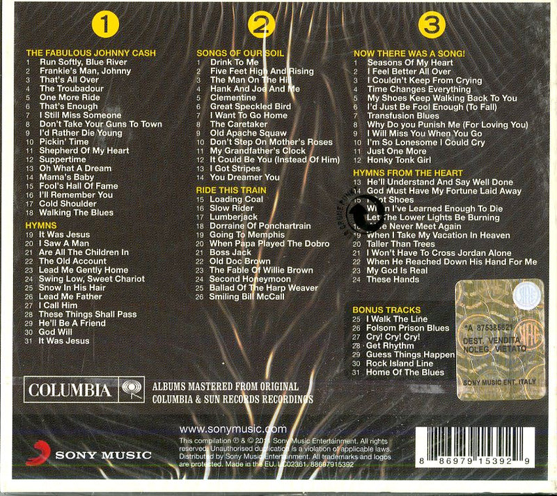 Cash Johnny - The Real Johnny Cash (Box3Cd) Cd 0886979153929