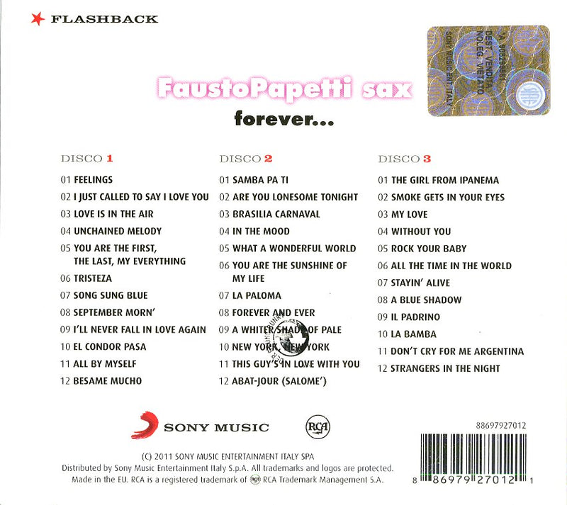 Papetti Fausto - Forever...(Box 3 Cd) CD 0886979270121