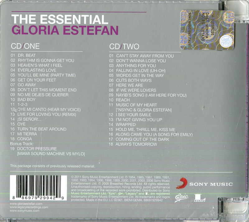 Estefan Gloria - The Essential Gloria Estefan Cd 0886979299429