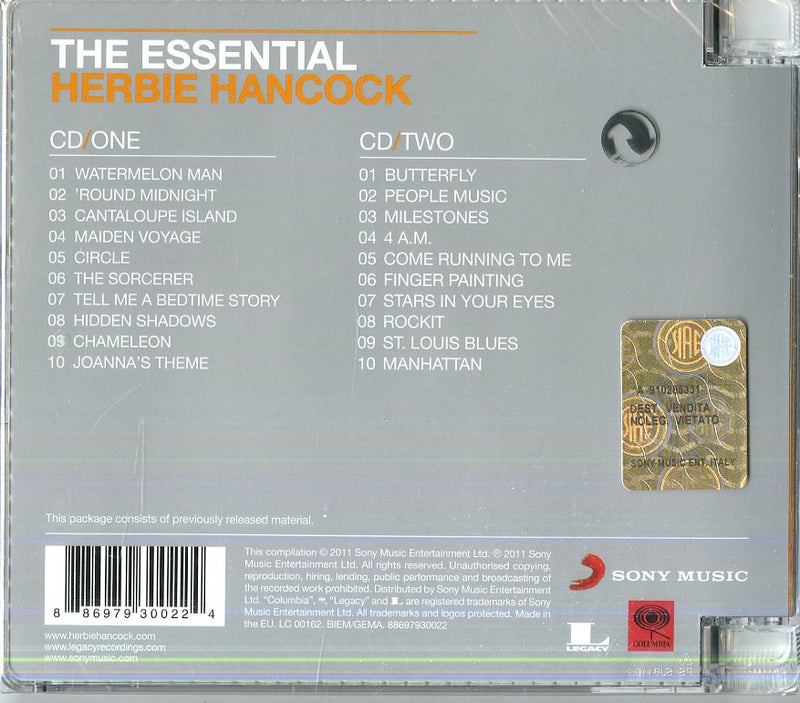 Hancock Herbie - The Essential Herbie Hancock Cd 0886979300224