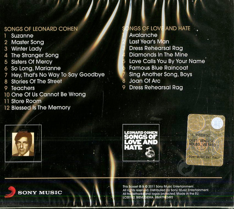 Cohen Leonard - Songs Of Leonard Cohen, Songs Of Love And Hate Cd 0886979424920