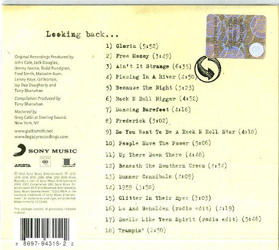 Smith Patti - Outside Society Cd 0886979431522