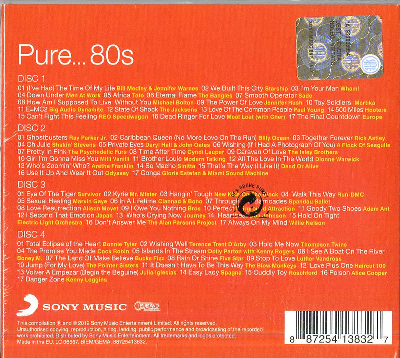 Compilation - Pure...'80S (Box4Cd) Cd 0887254138327