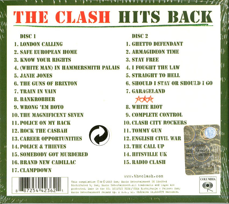 Clash The - The Clash Hits Back Cd 0887254423621