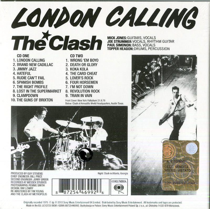 Clash The - London Calling (Remaster Deluxe) Cd 0887254469926