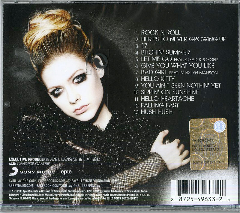 Lavigne Avril - Avril Lavigne Cd 0887254963325