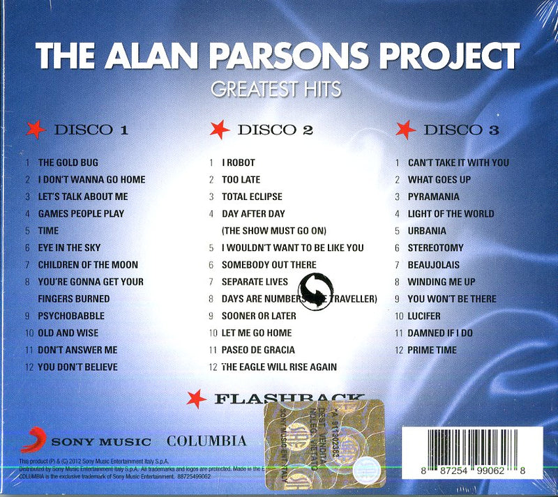 Parsons Alan Project - Greatest Hits (Box 3 Cd) CD 0887254990628