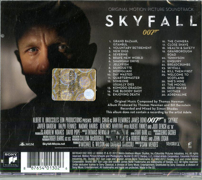 O.S.T.-007 Skyfall - 007 Skyfall Cd 0887654013026