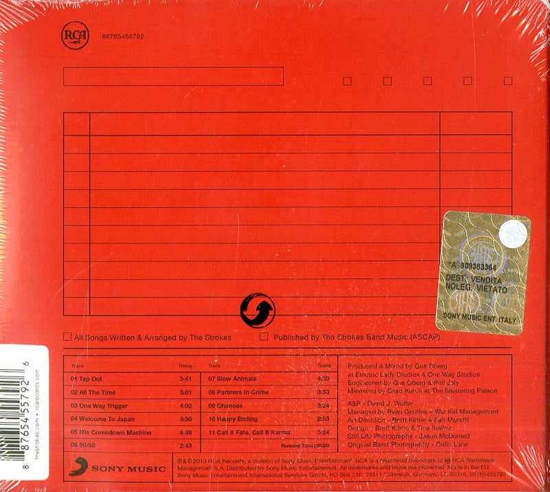 Strokes The - Comedown Machine Cd 0887654557926
