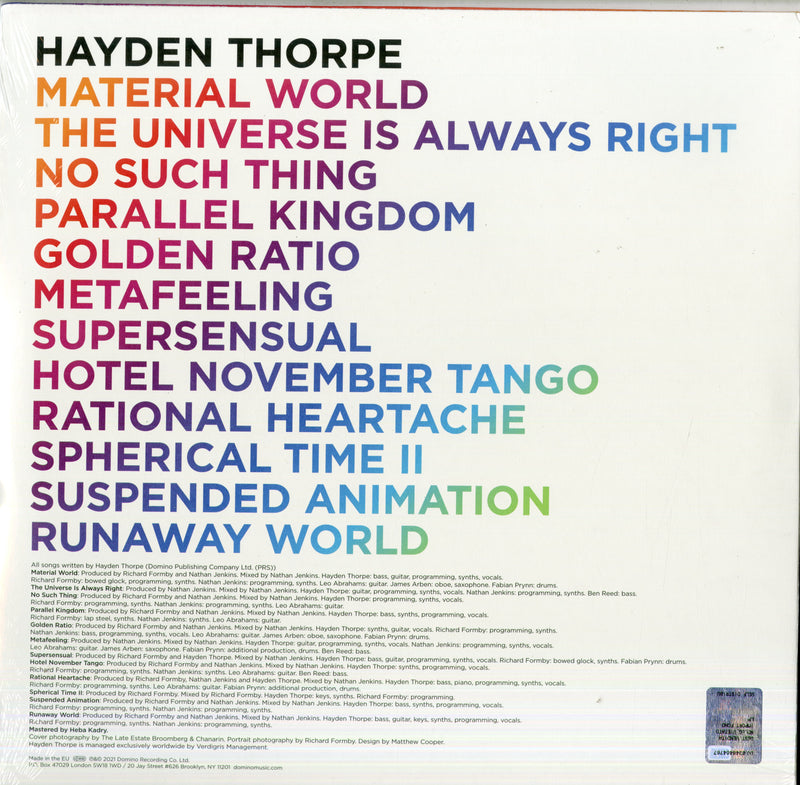 Hayden Thorpe - Moondust For My Diamond (Limited Edt. Con Serigrafia Autografata) Lp 0887828048236