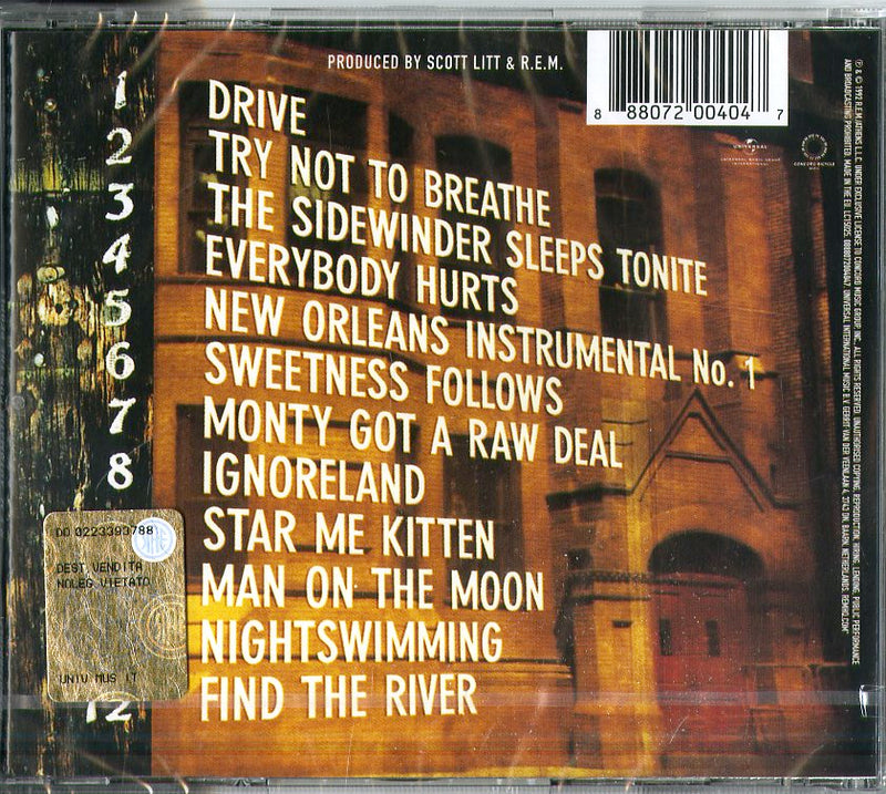 R.E.M. - Automatic For The People Cd 0888072004047