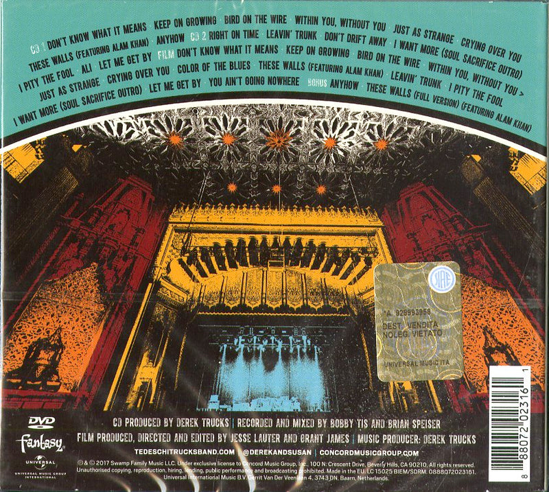 Tedeschi Trucks Band - Live From The Fox Oakland (Deluxe Edt. 2Cd+Dvd) Cd 0888072023161