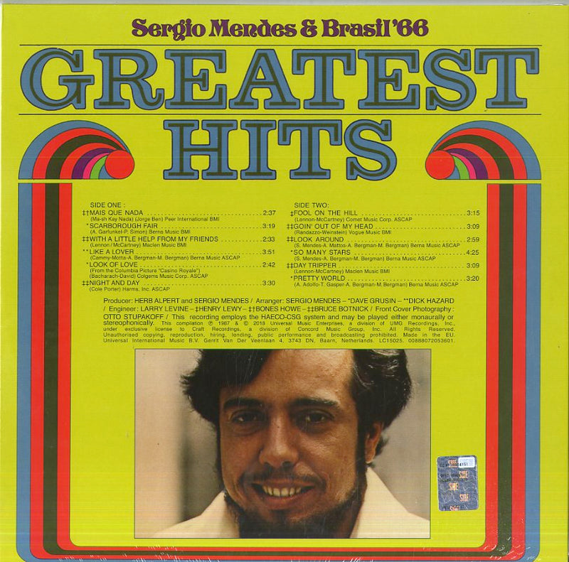 Mendes Sergio - Greatest Hits Vinile LP - Vinyl record 0888072053601