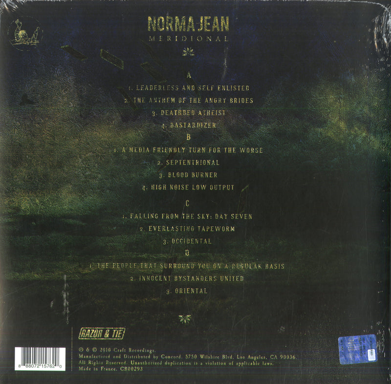 Jean Norma - Meridional (Vinyl Torquise Marble Limited Edt.) (Black Friday 2020) Lp 0888072157620