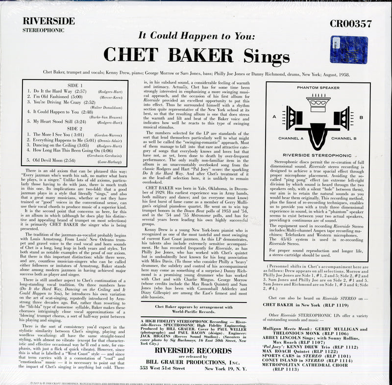 Baker Chet - It Could Happen To You Vinile LP - Vinyl record 0888072197534