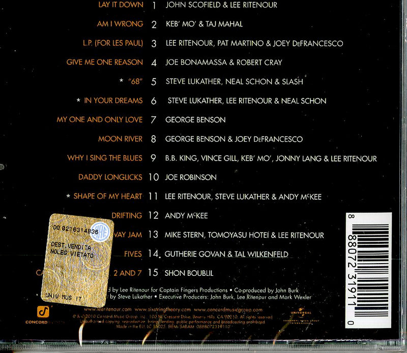 Ritenour Lee - Six String Theory Cd 0888072319110