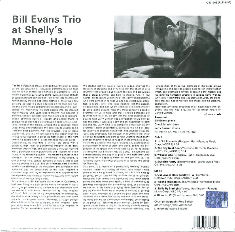 Evans Bill - At Shelly'S Manne Hole Vinile LP - Vinyl record 0888072370302