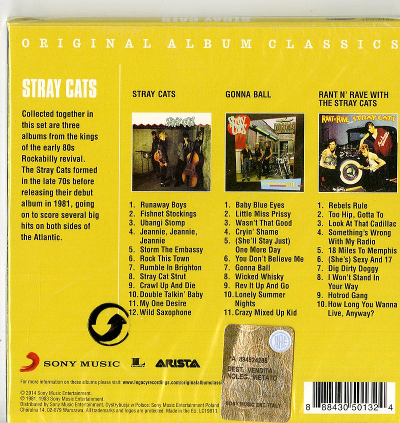 Stray Cats - Original Album Classics (Box 3 Cd) Cd 0888430501324
