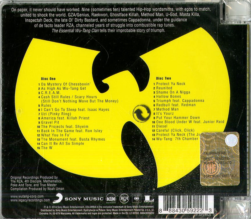 Wu Tang Clan - The Essential Wu-Tang Clan Cd 0888430592223