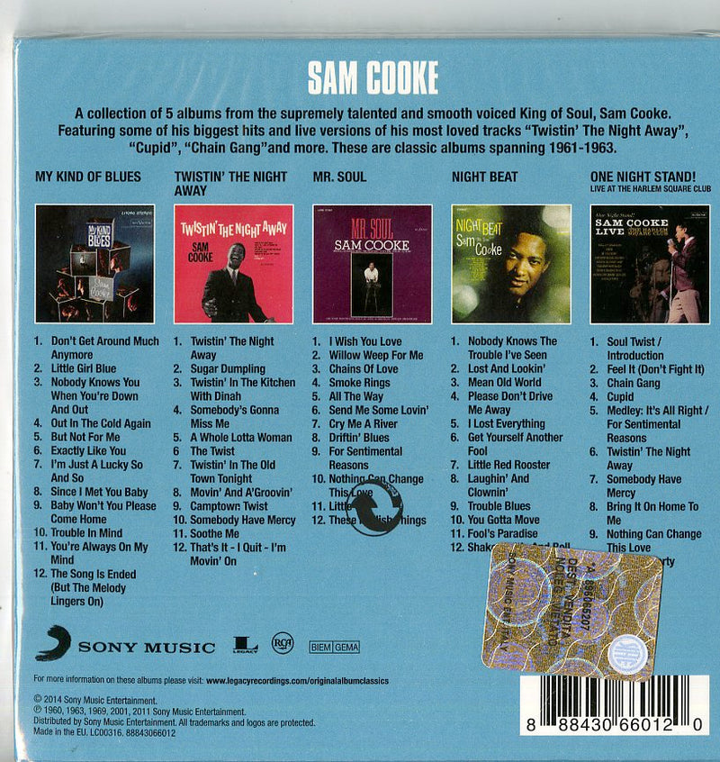 Cooke Sam - Original Album Classics (Box5Cd) Cd 0888430660120