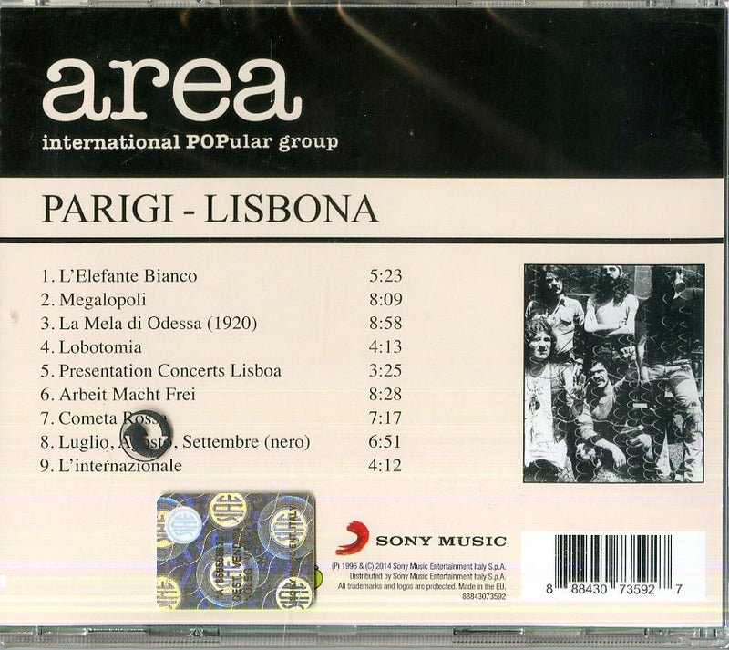 Area - Parigi-Lisbona CD 0888430735927