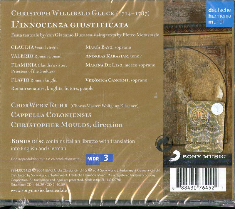 Compilation - L'Innocenza Giustificata Opera Completa Cd 0888430764521